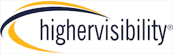 The Highervisibility logo features the word “highervisibility” in lowercase letters with a curved blue and yellow swoosh above and below the text on a white background. The Highervisibility logo features the word “highervisibility” in lowercase letters with a curved blue and yellow swoosh above and below the text on a white background.